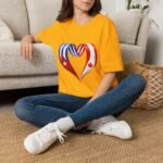 Two Nations One Heart T-Shirt, Cuba Canada Heart Flag Tee, Cuban Canadian Love Shirt, Heart of Cuba and Canada, Patriotic Graphic Tee - Image 9
