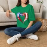 Two Nations One Heart T-Shirt, Cuba Canada Heart Flag Tee, Cuban Canadian Love Shirt, Heart of Cuba and Canada, Patriotic Graphic Tee - Image 15