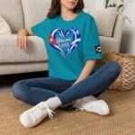 Cuba Québec T-Shirt for Women – Cuban Heart & Québec Pride - Image 17