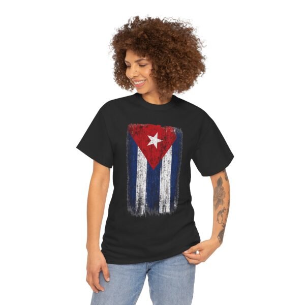 Distressed Cuban Flag T-Shirt | Cuba Flag Tee, Vintage Grunge Stripes