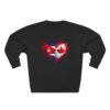 Cuba Canada Heart Crewneck Sweatshirt — Split Flag Love Graphic