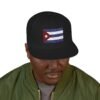 Snapback Hat — Embroidered Cuban Flag Patch