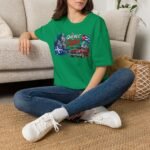 Quebec to Cuba Vintage Car Graphic T-Shirt - Image 11