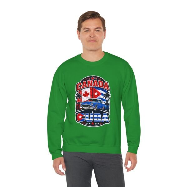 Canada Cuba Vintage Car Crewneck Sweatshirt