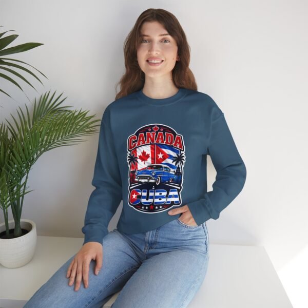 Canada Cuba Vintage Car Crewneck Sweatshirt