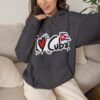 I Heart Cuba Hoodie | Cuban Flag Sleeve Sweatshirt