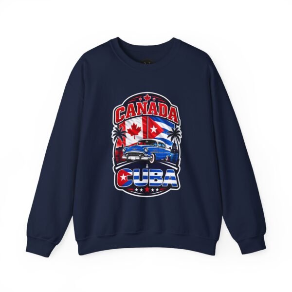 Canada Cuba Vintage Car Crewneck Sweatshirt