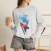 Cuban Flag Cigarette Smoke Crewneck Sweatshirt