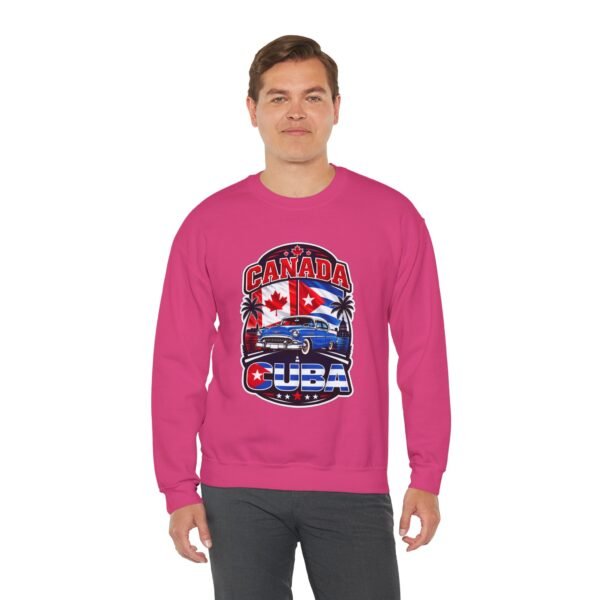 Canada Cuba Vintage Car Crewneck Sweatshirt