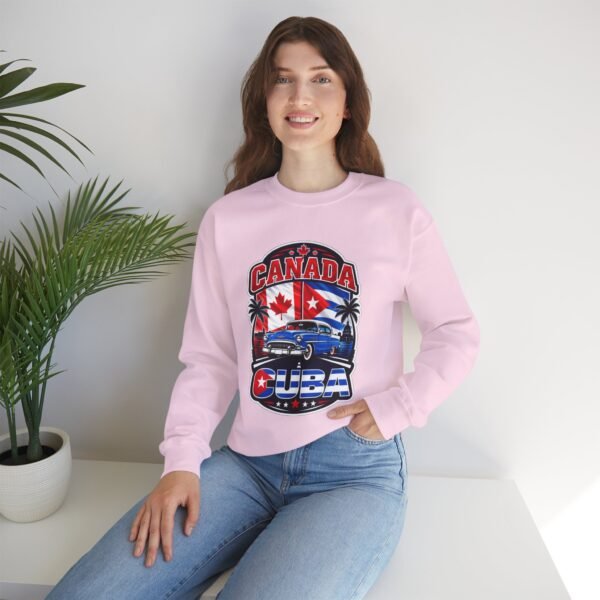 Canada Cuba Vintage Car Crewneck Sweatshirt