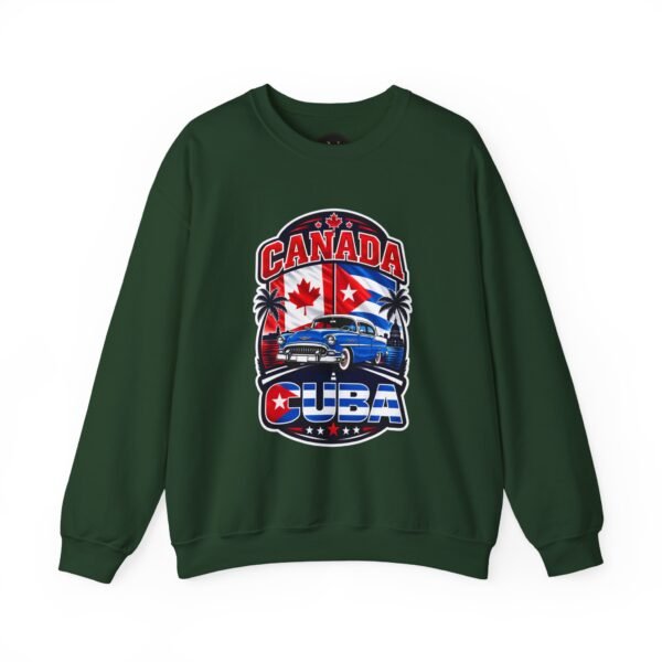 Canada Cuba Vintage Car Crewneck Sweatshirt
