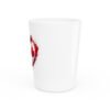 Cuba Canada Heart Flag Shot Glass — Cuban-Canadian Pride Drinking Glass