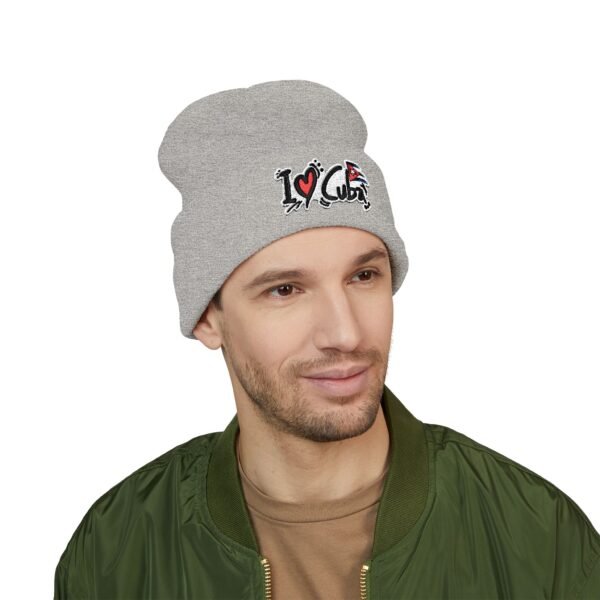 I  Love Cuba Embroidered Cuffed Beanie