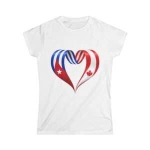 7523675779983646573_2048.jpeg Cuba Canada Heart Flag T-Shirt | Women's Softstyle Tee