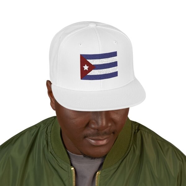 Snapback Hat — Embroidered Cuban Flag Patch