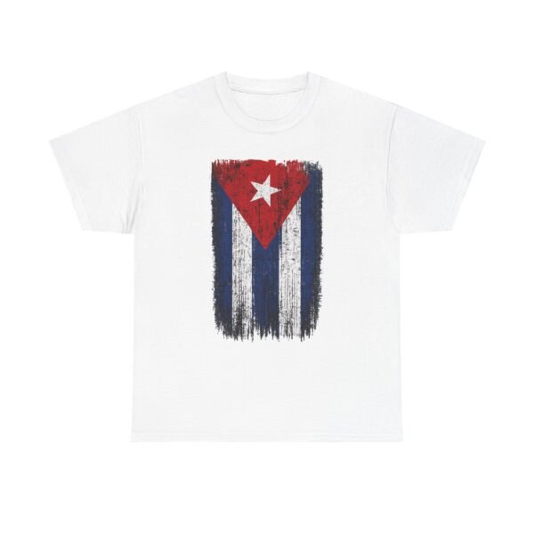 Distressed Cuban Flag T-Shirt | Cuba Flag Tee, Vintage Grunge Stripes