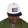 Snapback Hat — Embroidered Cuban Flag Patch