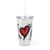 7743934253692282721_2048.jpeg I love Cuba Plastic Tumbler with Straw | Red White Blue