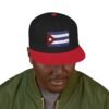 Snapback Hat — Embroidered Cuban Flag Patch