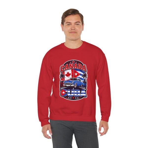Canada Cuba Vintage Car Crewneck Sweatshirt