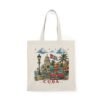 Cuba Havana Vintage Scene Tote Bag | Classic Car, Capitol, Palm Trees