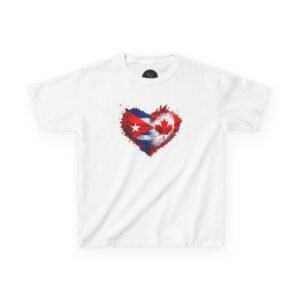 7861484971635840318_2048-1.jpeg Kids Tee — Heart Flag Design: Cuban & Canadian Pride