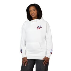 7900669064156455401_2048.jpeg Cuba Script Logo Hoodie | Flag Accent Sleeve Stars