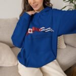 Hoodie — "Different Lands, One Respect, One Pride" Canada & Cuba Flag Graphic - Image 8