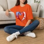 Two Nations One Heart T-Shirt, Cuba Canada Heart Flag Tee, Cuban Canadian Love Shirt, Heart of Cuba and Canada, Patriotic Graphic Tee - Image 11