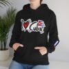I Heart Cuba Hoodie | Cuban Flag Sleeve Sweatshirt