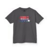 8112095562076359521_2048.jpeg Kids 'CUDA' Retro Star Tee — Patriotic Red & Blue Graphic