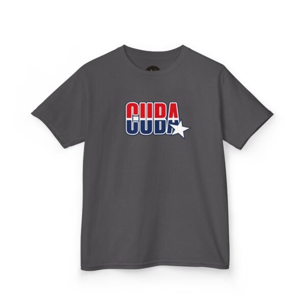 8112095562076359521_2048.jpeg Kids 'CUDA' Retro Star Tee — Patriotic Red & Blue Graphic