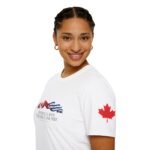 Canada & Cuba Flags T‑Shirt — "Different Lands, One Respect, One Pride" - Image 2