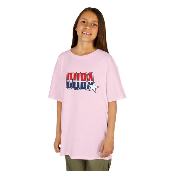 8306121898274421532_2048.jpeg Kids 'CUDA' Retro Star Tee — Patriotic Red & Blue Graphic