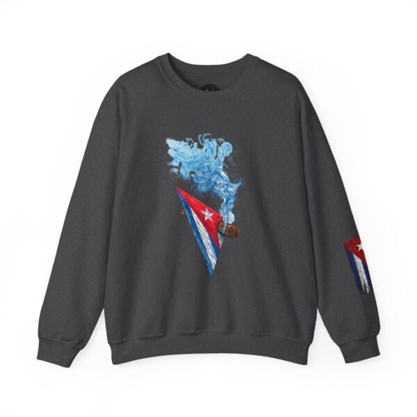 Cuban Flag Cigarette Smoke Crewneck Sweatshirt