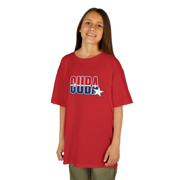 8654013449173833546_2048.jpeg Kids 'CUDA' Retro Star Tee — Patriotic Red & Blue Graphic