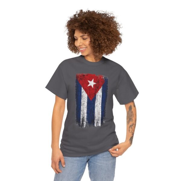 Distressed Cuban Flag T-Shirt | Cuba Flag Tee, Vintage Grunge Stripes