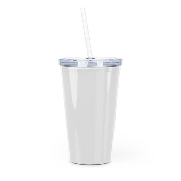 8808454044086443939_2048.jpeg CUBA Stars Logo Plastic Tumbler with Straw | Red White Blue