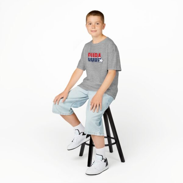 8902306180988231895_2048.jpeg Kids 'CUDA' Retro Star Tee — Patriotic Red & Blue Graphic