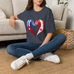 Two Nations One Heart T-Shirt, Cuba Canada Heart Flag Tee, Cuban Canadian Love Shirt, Heart of Cuba and Canada, Patriotic Graphic Tee - Image 25