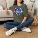Cuba Québec T-Shirt for Women – Cuban Heart & Québec Pride - Image 13