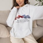 Hoodie — "Different Lands, One Respect, One Pride" Canada & Cuba Flag Graphic