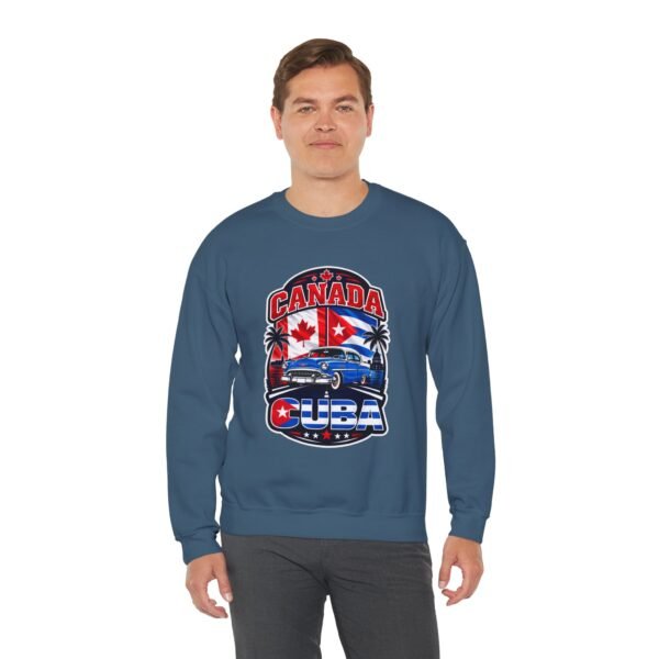 Canada Cuba Vintage Car Crewneck Sweatshirt