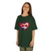 Kids Tee — Heart Flag Design: Cuban & Canadian Pride