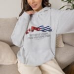 Hoodie — "Different Lands, One Respect, One Pride" Canada & Cuba Flag Graphic - Image 5
